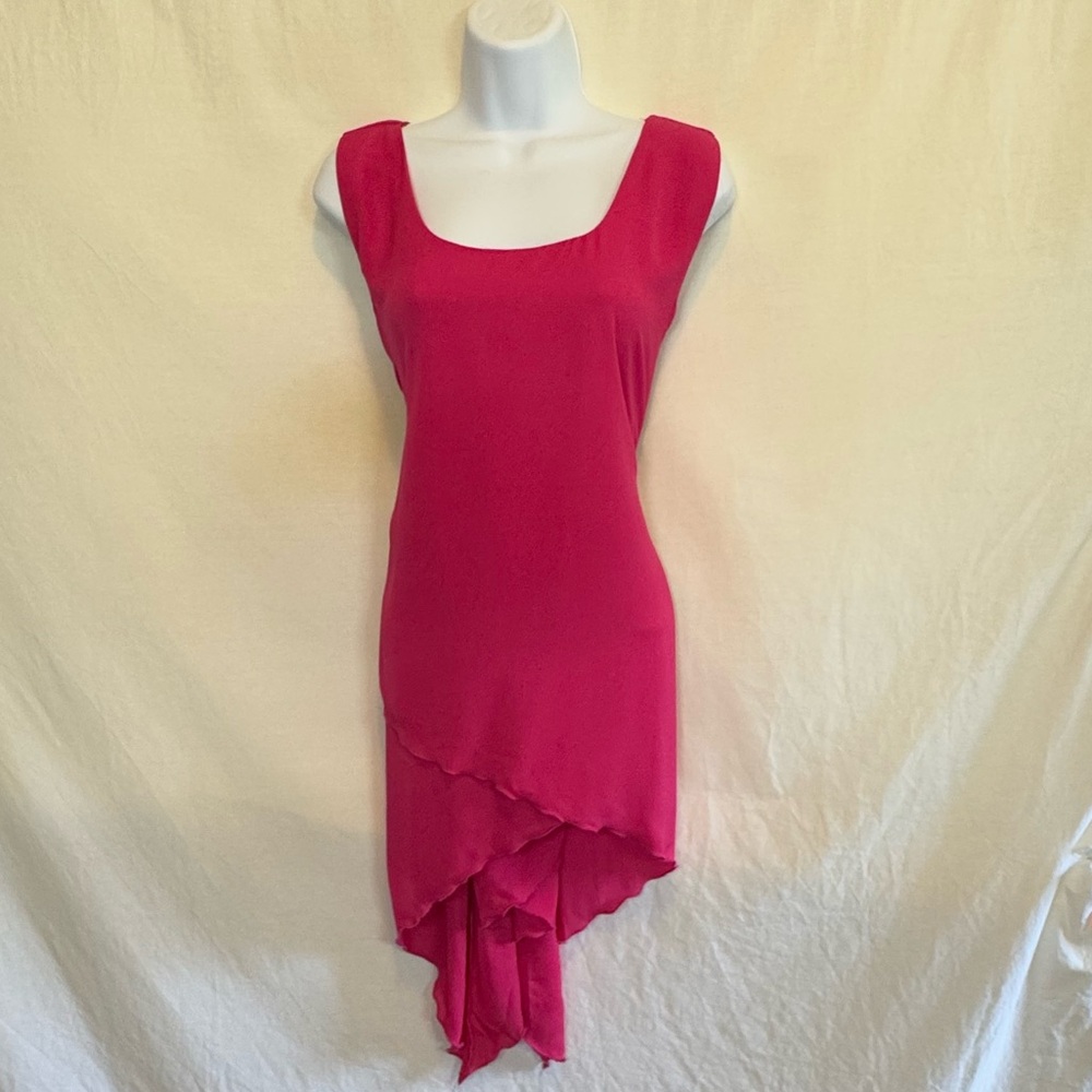 D-160 Ashley Stewart PLUS SIZE 14/16 Pink Lined Sleeveless Summer‎ Blouse
